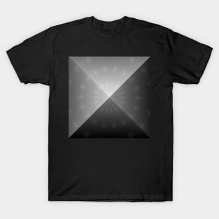 Sacred Geometry 3D Fantasy Pyramid Architecture T-Shirt